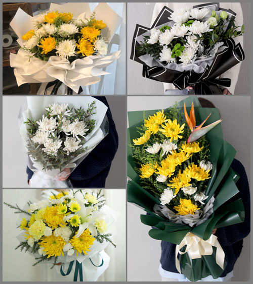 广东江门市鹤山市宅梧镇选田村白事花束代送